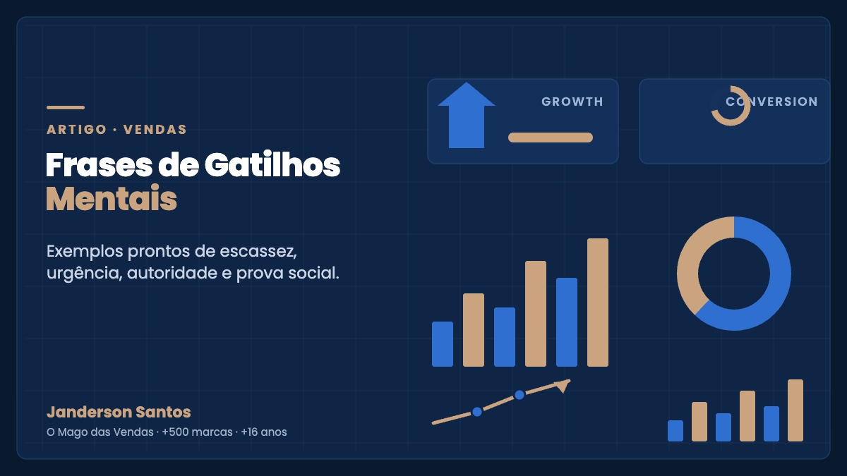 Frases de gatilhos mentais para vender — exemplos prontos