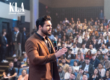 Janderson Santos, o Mago das Vendas, de blazer marrom, em palestra no congresso de vendas da KLA