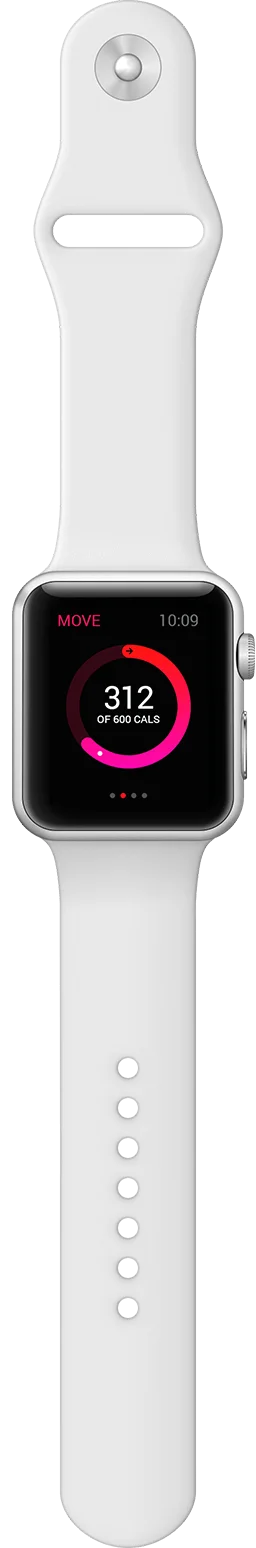 Art slider white watch