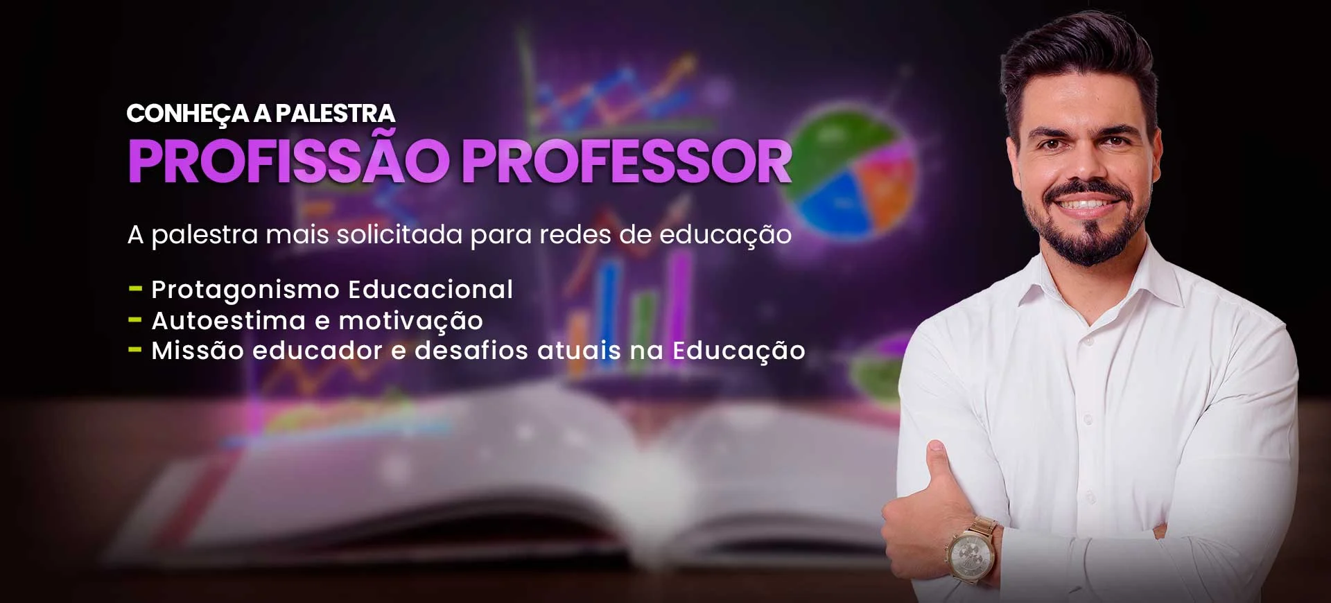 palestra para professores banner
