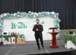 Janderson Santos, o Mago das Vendas, palestrante de vendas em um evento